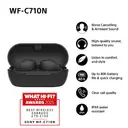 Sony WF-C710N Noise-Cancelling True Wireless Earbuds (Black) image 2