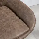 HOMCOM Bar Stools Adjustable Quilted Faux Vintage Leather Brown/Black 2pcs image 9