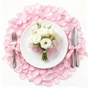 Yuejia Lot de 200 pétales de roses artificielles en soie - Rose pâle image 1