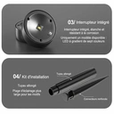 Lumières décoratives solaires étanches pour pelouse et allée de jardin extérieur VIVREAL Lot de 6 TYD-003 Cadeau idéal image 5