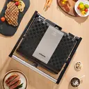 ochama Medium Steak Grill, Sandwich Maker, Panini Press Grill, 1000W Indoor Electric Grill, Electric Barbecue Grill, Household Electric Griddle, 28*22cm image 1