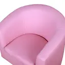 HOMCOM Children's Armchairs Toddler Chair Sofa Footstool 2-in-1 Design for Girls with Thick Padding, Anti-skid Foot Pads, Wood Frame, Pink image 1