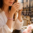 VoxorAI L8 [Fleurs de pivoine] Bracelet en cristal, bracelet à perles, bracelet en cristal naturel, création artisanale originale faite main à faire soi-même image 3