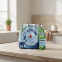 San Pellegrino Eau minérale naturelle gazeuse - 6 x 1 L image 1