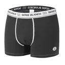 SERGE BLANCO Lot de 4 boxers pour homme noir/blanc - Taille 2XL image 1