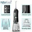 H2ofloss toothbrush, oral water jet, dental water jet, high-pressure cleaning, 300ml large water tank, 5 modes, 2500MAh, IPX7 waterproof image 4