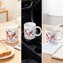 Alphynix 1pc 11oz White Mug with "A Beautiful Day" Quote and Butterfly Design, Perfect Best Friend Gift for Birthday or Friendship Day image 5