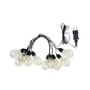 White Label SALE Black PVC LED String Lights with E27 Base | 10×3L Warm White A60 Transparent Bulbs (30cm Spacing),Non-Connectable, 300cm Lead Wire | GS Certified, Steady-On Mode image 1