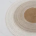 Lot de 6 sets de table ronds tressés dégradé de marron - 38 cm  image 5