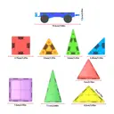 XINQIYUAN Qiyuan Educational Toy 3.75cm Flat Magnetic Tile Building Blocks Set 32pcs [Random Mix – Colors From Main Image Only] image 5