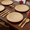 Maison by Premier Kyoto Raspberry Bamboo Charger Plate image 2