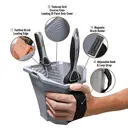 ROLLINGDOG Kit de peinture avec mini-rouleau et gobelet pour pinceau, 100 mm, pour petits espaces, plinthes, bordures, détails, meubles, portes, placards, amélioration de la maison DIY, outil pour peintre professionnel, application facile, finition lisse image 1