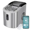 EUHOMY Countertop Ice Maker – Self-Cleaning Function – 9 Cubes in 6 Minutes – Portable Ice Cube Maker with Ice Scoop & Basket – For Home, Kitchen, Office, Bar image 0