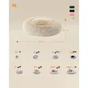 SONGMICS Lit donut et coussin lavable pour animaux kaki - 80 cm   image 7