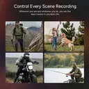 SJCAM SJ20 Caméra d'Action - Stabilisation Gyroscopique 6 axes, autonomie 480 minutes, objectifs jour/nuit, vidéo 4K 30fps, double écran : tactile 2,29-pouces et selfie 1,3-pouce image 8