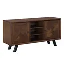 TV Unit Nevada Parquet Walnut/Black L:128cm image 1