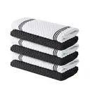 JORDAN&JUDY 6-Pack Gray Kitchen Towels, Soft & Durable, Highly Absorbent, 40x66cm image 0
