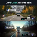 BOTSLAB 4K Dash Cam Front and Rear, 170° Ultra Wide 4K+2K Dashcam with ADAS, Night Vision, 24/7 Parking Mode, Sony STARVIS Sensor, WDR, 5.8GHz WiFi, Built-in GPS, Loop Recording image 1