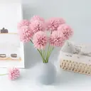 Yuejia 6PCS 11.4in/29cmArtificial Chrysanthemum Bouquet of Flowers,Artificial Silk Flower, Decor for Wedding, Party Decorate, Home Room Ornament, Simulation Plants(pink) image 8