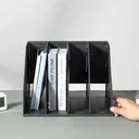 Deli Tri-Fold File Organizer, Office Desk Storage, Dark Gray, 1-Unit image 9