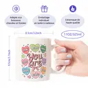 Alphynix 1 Mug Affirmation Quotidienne, 33cl céramique "Tu Es" avec cœurs colorés FORT, COURAGEUX, ASSEZ, AIMÉ, cadeau réconfortant parfait,Le cadeau de la saint-valentin, cadeau d’anniversaire image 7