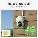 REOLINK G430 – Caméra Motorisée 4MP – Blanche – Avec Panneau Solaire image 1