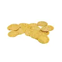 Unique Party Plastic Gold Treasure Coins, 30 Pack image 0