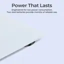 Sparoma AD-26 White Electronic Scale – 2 AAA Batteries (Batteries Not Included), 180kg Capacity, 0.05kg High Precision, 4mm Tempered Glass, LCD Display, Suitable for Bathrooms, Bedrooms and Home Use image 8