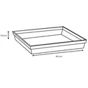 EDA Soucoupe carrée TOSCANE Gris anthracite    40 cm
Pour    13648
 Dim. 40 x 40 x 5,9 cm image 1