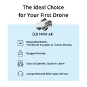 DJI Mini 4K, Drone with Camera 4K Professional, Under 249g, 3-Axis Gimbal Stabilization, 10km Video Transmission, Auto Return, Wind Resistance, 31-min Max Flight time, Intelligent Flight image 6