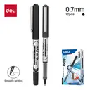 Deli Gel Ink Pens, Office & School Supplies, 0.7mm Medium Point, Black, 12-Pack image 1