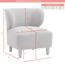 Accent Chair Josie White image 8