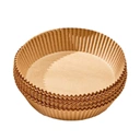 ochama Round 23cm Air Fryer Liners - Food Grade Disposable Parchment Paper, Non-Stick, Oil-Proof, Easy to Clean, Baking, Cooking, Frying Accessories - 200 Sheets image 0