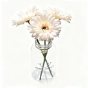 Yuejia 3Pcs 9.05in/23cmArtificial Silk Gerbera Flowers Wedding Home verandahs Table Decor Fake Daisy Chrysanthemum Party Home Decoration(champagne) image 8