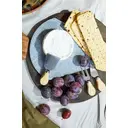 Maison by Premier White Fan-Shaped Marble Cheese Board With 3 Knives, Durable Natural Stone Serving Board image 2