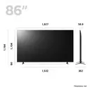 LG 86"UR78 DLED 4K UHD  Smart Web OS TV-86UR78006LB(α5 AI Processor,AI Sound,Game Optimiser & ALLM) image 1
