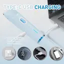 Electric Shaver for Women, 2-in-1 Electric Razor for Womens Legs Underarm Face Pubic Hairs, Rechargeable Razor Body Hair Trimmer Wet & Dry Use,Blue image 7