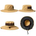 TOP-EX Chapeau anti-UV à bords larges avec arceau amovible et panneau en mesh ventilé khaki - taille M/L image 1
