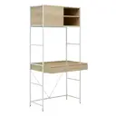 Interiors by Premier Desk & Shelving Unit Bradury Oak/White image 0