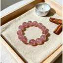 VoxorAI L8 Bracelet en cristal naturel artisanal - Rose pivoine image 8