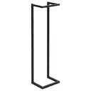 MINGHOU Black Wall-Mounted Towel Rack Easy Installation Bathroom Towel Holder Space-Saving Wall Towel Organizer for Bath Towels Hand Towels image 4