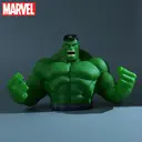 1pc Marvel Green Hulk Money Box Officially Licensed 3D PVC Figurine Piggy Bank Coin Bank Collectible Desktop Organizer Home Decor Waterproof Shatter-Resistant Savings Jar Gift image 5