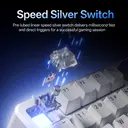 Rapoo V700DIY Claviers mécaniques 75 % tri-mode, disposition QWERTY US, montage sur joints (WB) image 7