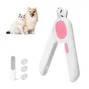 Petgravity Effortless Pet Hair Trimmer, Pink, LED Lights, For All Ages Cats & Dogs image 0