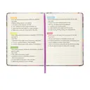 Jubiluu Carnet ligné A5 à couverture rigide texturée avec marque-pages et élastique - Spring Meadow image 5