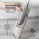 Tower Spray Mop with Dual Chambers and Double-Sided Mop Head, Latte image 2