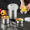 Maxcook MCTG0856 Boîte repas verticale isotherme étanche en acier inoxydable 316 avec large ouverture - 1,5 L image 2