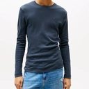 Tommy Hilfiger TJM Original T-shirt côtelé à manches longues pour homme noir iris - S image 2