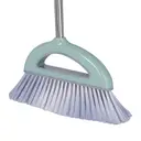 26cm Blue Dustpan and Broom Set with 75cm Iron Handle, 75mm Bristles, Stand-Up Combo image 2