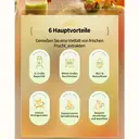 BEAR 80mm Weitmund-Slow-Juicer – 1L große Kapazität, 99,5% Saftausbeute, ganzes Obst einwerfen, Reinigung durch einfaches Spülen, antioxidativer leiser Quetsch-Saftextraktor image 7